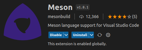 Meson VSCode Extension